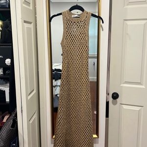 Zara Gold crochet dress